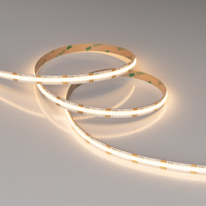 Лента COB-X576-10mm 24V White-MIX (16.5 W/m, IP20, CSP, 5m) 036206, Лента COB-X576 сплошной засветки без видимых светодиодов, открытая. Светодиоды по технологии Chip Scale Package (CSP), 576 шт/м, белая плата, ширина 10 мм, скотч 3M. Цвет MIX БЕЛЫЙ 6000 K + ТЁПЛЫЙ 2700 K, цветопередача CRI>90, угол 140°. Питание 24V, мощн