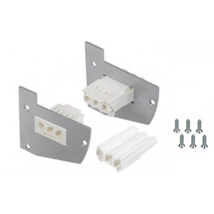 Заглушка для SHELF-MULTI-G с разъемом (ANR, Металл) 017298, Пара заглушек с разъемом питания (папа-мама) для профиля SHELF-MULTI, в составе с полкодержателем SHELF-MULTI-G. Материал - окрашенный металл.  В комплекте 2шт, шурупы. Цена за комплект.