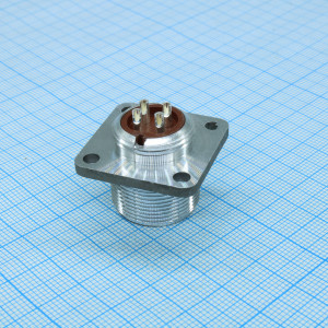 RM18-4-ZJ, Соединитель цилиндрический диаметр 18 мм 4 контакта 560 В 18 А