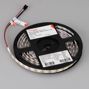 Лента SPI-B60-10mm 12V Warm3000-PX1-RAM (9.3 W/m, IP20, 5060, 5m) 037827, Светодиодная лента SPI-B60, открытая IP20, с микросхемой TX1818 (битый пиксель не влияет на передачу сигнала далее по ленте). Светодиоды 5060, 60 шт/м (1 pixel = 1 LED), белая плата 10 мм, скотч 3М. Цвет ТЁПЛЫЙ 3000K, цветопередача CRI>80, угол 120°. Пита