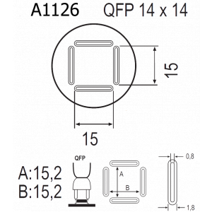 QUICK A1126, Насадка для термофена в паяльных станциях серий Quick 850, Quick 855, Quick 857, Quick 861, Quick 990