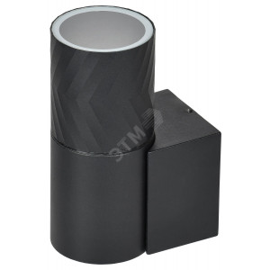 LIGHTING Светильник уличный 5107 настенный под лампу GU10 IP65 черный IEK LT-UBU0-5107-GU10-1-K02
