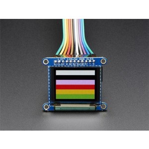 1673, Средства разработки визуального вывода OLED Breakout Board - 16-bit Color 1.27 w/microSD holder