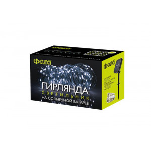 Светильник светодиодный садовый SLR-G03-200W нить 200LED холод. бел. на солнечн. батарее 5033337