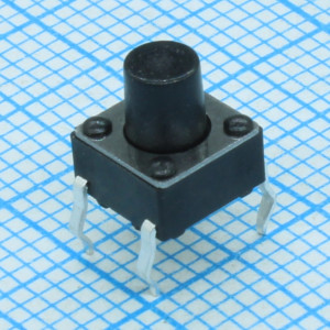 L-KLS7-TS6601-7.0-180, Кнопка тактильная 6х6мм, h=7мм нажатие 180гр