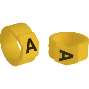 brd333710, SCNG-61-A клипсы жёлтые, 50шт/упак, для провода 15,1-19,0мм диаметра, легенда A