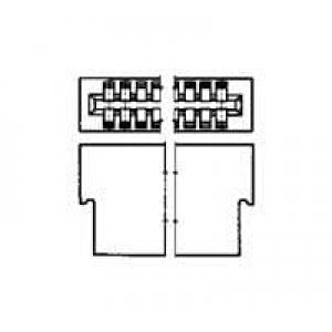 1-583717-1, Стандартные краевые разъемы HSG 25 POS 100 C/L