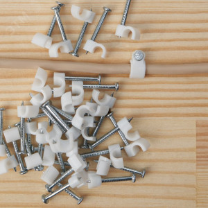 Крепеж кабеля круглый 3мм бел. (уп.50шт) 07-4003