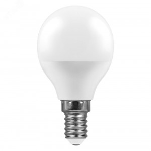 Лампа светодиодная LED 7вт Е14 дневной шар 25480