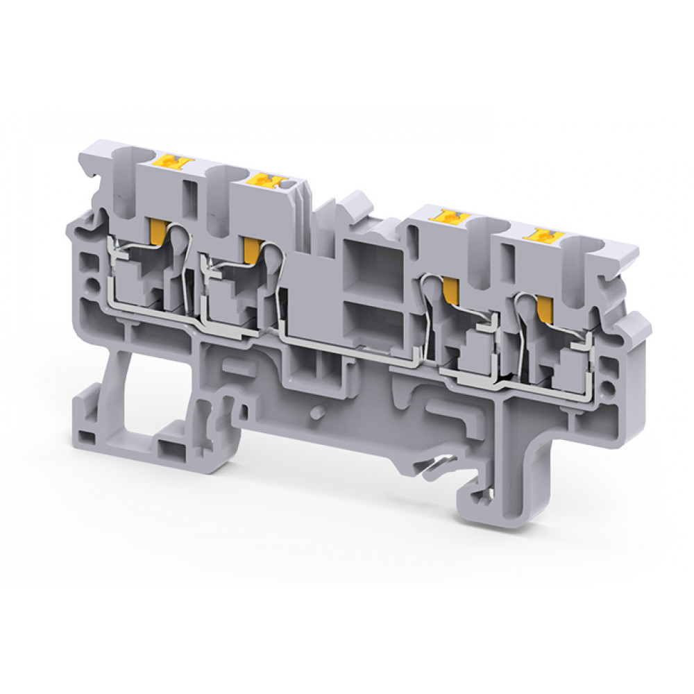 Изображение товара Проходная клемма CP2.5/4 для соединения проводов на DIN-рейке