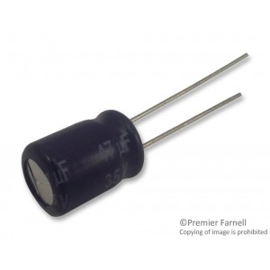 ECEA1VN470U, Конденсатор алюминиевый электролитический 47мкФ 35В 20% (8 X 11.5мм) радиальные выводы 3.5мм 120мА 2000час 85°С Россыпь