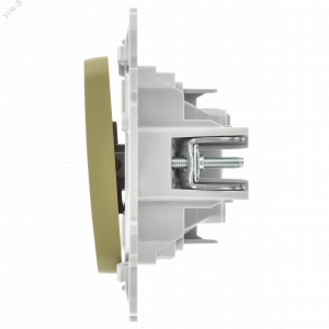 FLITE Выключатель 1-клавишный 10А ВС11-1-0-ФлО оливковый IEK FI-V10-0-10-1-K26