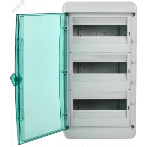 Корпус пластиковый КМПн-36 IP65 зел. прозр. дверь TEKFOR TF5-KP72-N-36-65-K03-K06