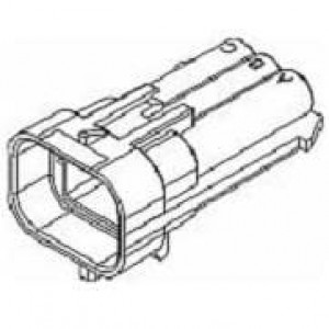 12124107, Автомобильные разъемы 6P MALE BLACK 150 SERIES 14 AMPS