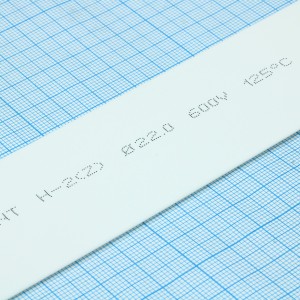 Трубка термоусадочная ТУТ нг 22,0/11,0 белая, термоусаживаемая трубка в метровой нарезке, не поддерживает горение