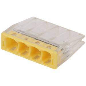 NO-224-30 Клемма СМК компактная, серия 204, 4 отверстия, 0,5-2,5 мм2 (упак. 4 шт.) Б0043948