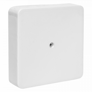 Коробка разветвительная КМР-030-032кг наружная (100x100x28) белая с клеммником 6мм2 EKF plc-kmr-030-032kg-6