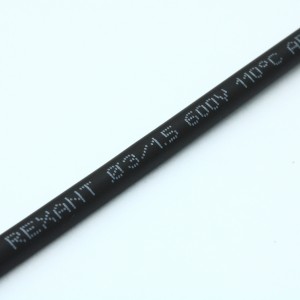 Трубка термоусадочная ТУТ нг 3,0/1,5 черная, термоусаживаемая трубка в метровой нарезке, не поддерживает горение