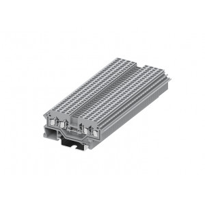 Проходная клемма 215901, Проходная клемма, 4 точки подключения, тип фиксации провода: пружинный, номинальное сечение: 1,5 мм кв., 18A, 800V, ширина: 4 мм, цвет: серый, тип монтажа: DIN35