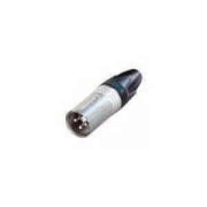 NC3MXX-HA, Разъемы XLR 3PIN MALE CABLE END CRIMP-NI/SILVER