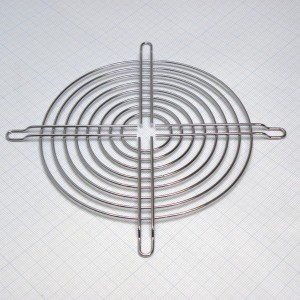 Вентиляторная сетка 135*135 мм, Решетка для вентилятора, металл