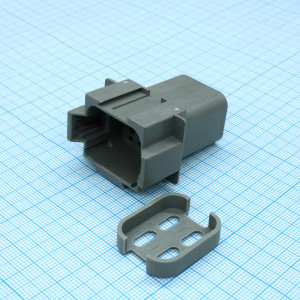 DT04-08PA-CE01, Корпус разъема 8 контактов монтаж на кабель автомобильного применения