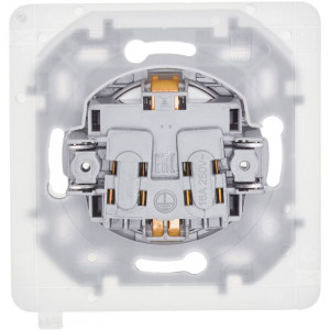 Розетка 1-м СП Inspiria 16А IP44 250В 2P+E защ. шторки с крышкой немецк. стандарт механизм бел. Leg 673740