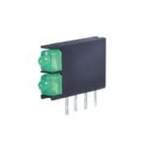 WP4060VH/2GD, Светодиодные индикаторы для печатного монтажа Green Green Diffused 568nm 10mcd