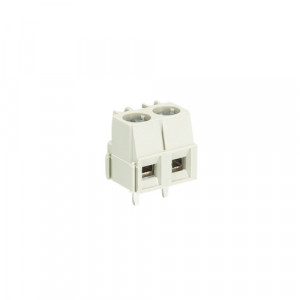 Клемма 8192/2 ZN, Клемма вертикальный подвод кабеля, на плату, шаг: 5.0 мм, 2 полюса, фиксация провода винтовая, исполнение: с изоляционной пластиной, с маркировкой, 300V, 10A, цвет: серый