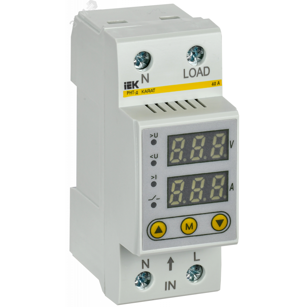 Изображение товара Реле напряжения и тока РНТ-д 40A однофазное, DIN-реека, IEK