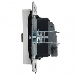 BRITE Розетка двойная TV+SAT РТВ/РСп12-БрБ белый BR-AF20-O-K01