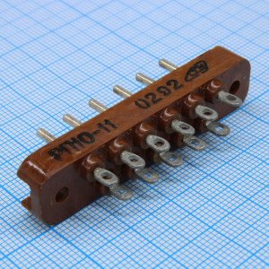 РП10-11 вилка, Соединитель  низкочастотный, прямоугольный, внутреннего монтажа