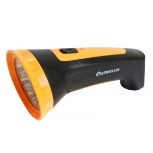 Фонарь аккумуляторный LED3807M 7LED 2 режима аккум. SLA 220В пластик. черн./желт. (кор.) 12868