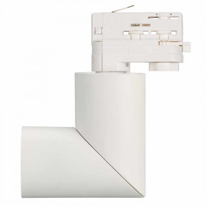 Светильник LGD-TWIST-TRACK-4TR-R70-15W Day4000 (WH-BK, 30 deg) 025461(1), Светильник подвесной для треков/шин 4 провода. Мощность 15 Вт, св. поток 1100 лм, 74 лм/Вт, дневной 4000 K, CRI>90, угол 30°, напряжение питания 230 В. Белый круглый корпус из алюминия, экран , степень защиты IP40. Размер: диаметр 71 мм, высота 195 мм.