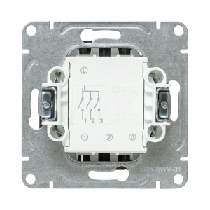 Механизм выключателя, тр-хклавишный, шампань Эпика EKF UP1-SWC-31