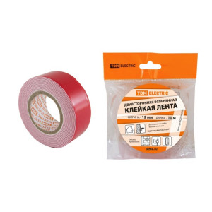 Двухсторонняя вспененная клейкая лента ширина 12 мм длина 10 м SQ0526-0701