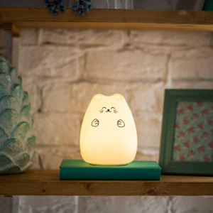 Силиконовый ночник Котик USB с 3 режимами, RGB-свечение 503-001