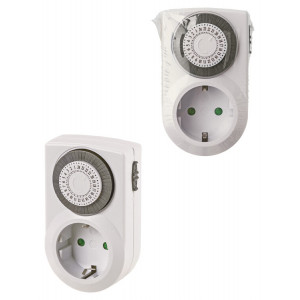 Таймер розеточный ТРМ-Н-01-30мин/24ч-10А (суточный) упак.-термоусад.пленка "Народный" SQ1506-0101