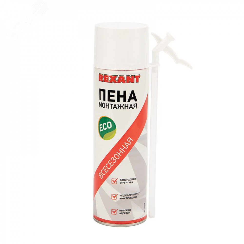 Изображение товара Пена монтажная всесезонная с трубочкой 40л Rexant eco