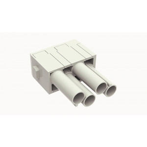 Розеточная контактная вставка DMK-004-FC, Розеточная контактная вставка, обжимная фиксация, 4 полюса, типоразмер модульный, 830V, 40A, (обжимные контакты поставляются отдельно)