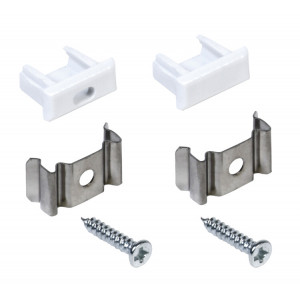 Набор для монтажа накл. прям. профиля для LED ленты 1607 IEK (кр.5шт)