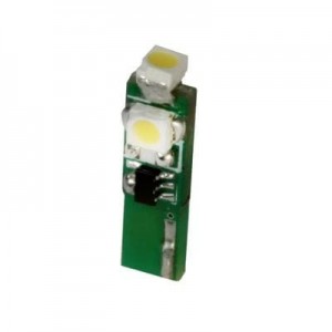 LEFW-F12, Светодиодные лампы - Светодиоды с цоколем Warm White 12V DC T-1 3/4 Wedge Base