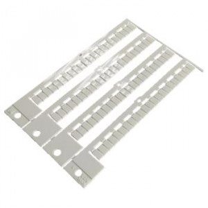 Маркировка для клемм (полоска) BZ/WKF 2,5/M YE, Маркировочные шильдики, для клемм сечением 2,5 мм.кв., боковая / верхняя, 88 шильдиков, нанесенные символы: чистая, размер шильдика: 5,75 x 8,3 мм, цвет: желтый