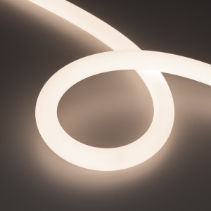 Лента герметичная MOONLIGHT-TOP-A336-D25mm 48V Day4000 360deg (12.5 W/m, IP65, 2835, 20m, wire x1) 039439, Гибкая герметичная лента (неон серии MOONLIGHT), сечение 25х25 мм. Светодиоды SMD 2835 336 шт/м. Цвет свечения ДНЕВНОЙ БЕЛЫЙ (4000 К), индекс цветопередачи CRI>90, световой поток 950 лм/м, угол излучения 360°. Мощность 12.5 Вт/м, питание 48 В. Класс пылев