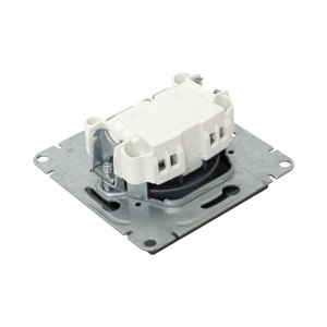 Механизм розетки, 16А, без заземления, со шторками, графит Эпика EKF UP1-SOG-101