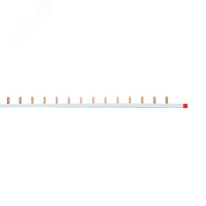 Шина соединительная PIN 1ф 63А мед. изол. 54мод (дл.1м) pin-01-63