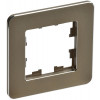 BRITE Рамка 1-мест. РУ-1-1-Бр металл латунь RE BR-M12-M-01-K49