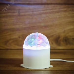 Диско-лампа светодиодная в компактном корпусе, 230 В 601-252