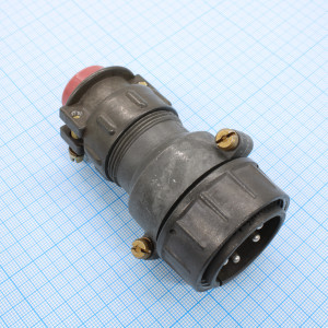 2РТТ36КПН5Ш18В, Соединитель цилиндрический низкочастотный пылебрызгозащищенный