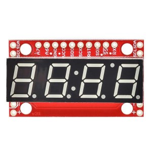 COM-11442, Принадлежности SparkFun 7-Segment Serial Display - Blue